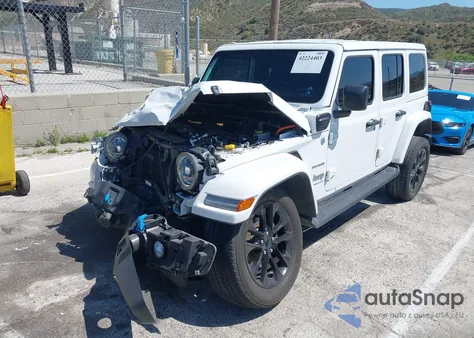 2023 Jeep Wrangler 4Xe Sahara 4X4 z USA, uszkodzony, nr VIN 1C4JJXP63PW536694
